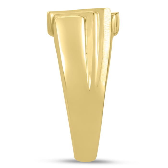 Men's 1/4ct Diamond Ring In 14K Yellow Gold