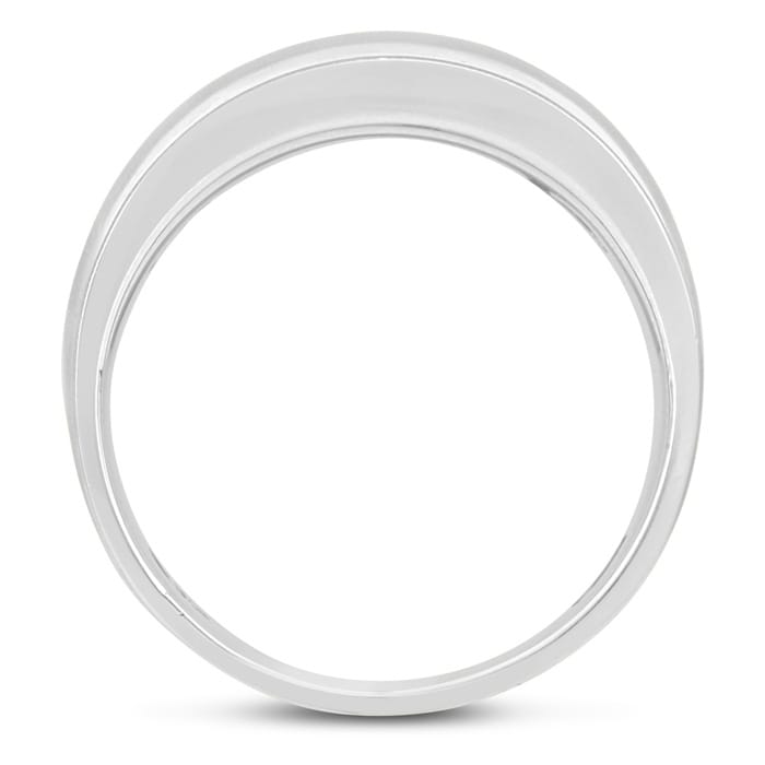 Men's 1/2ct Diamond Ring In 10K White Gold