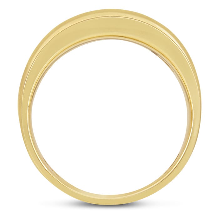 Men's 1/2ct Diamond Ring In 10K Yellow Gold