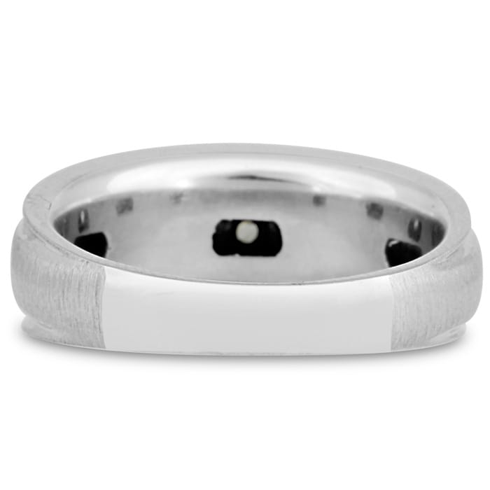 Men's 1/2ct Diamond Ring In 14K White Gold