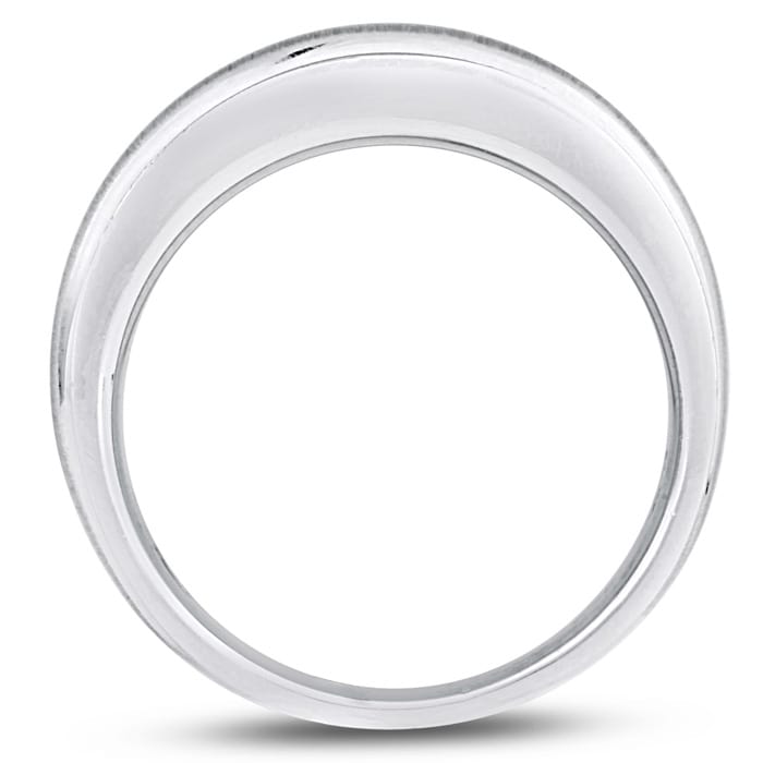 Men's 1/2ct Diamond Ring In 14K White Gold