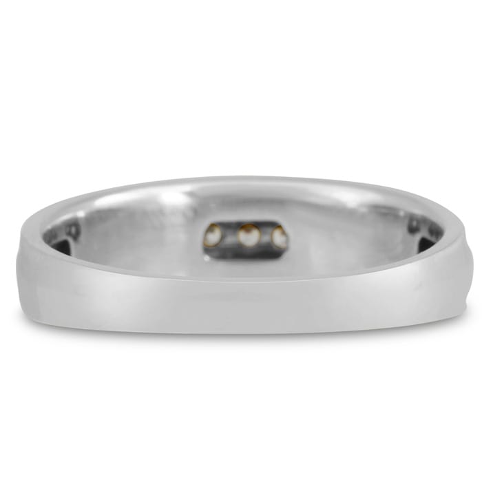 Men's 1/4ct Diamond Ring In 10K White Gold