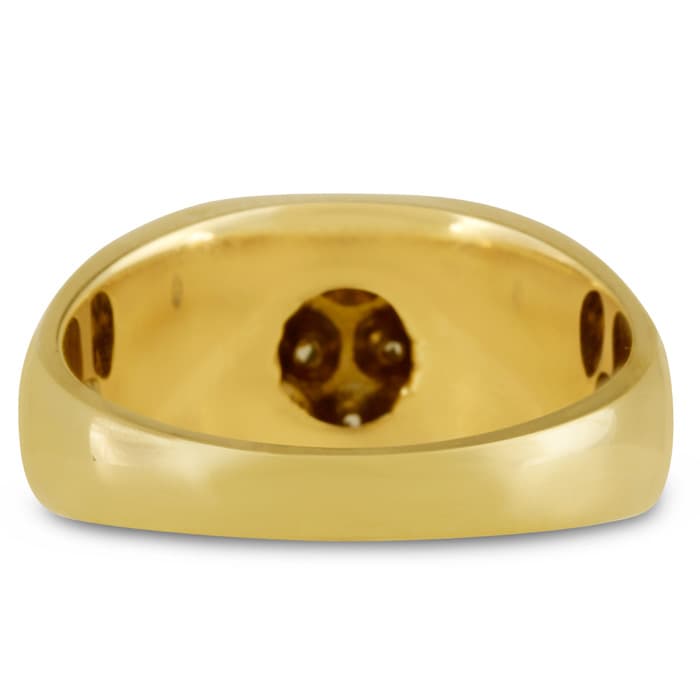 Men's 1ct Diamond Ring In 10K Yellow Gold