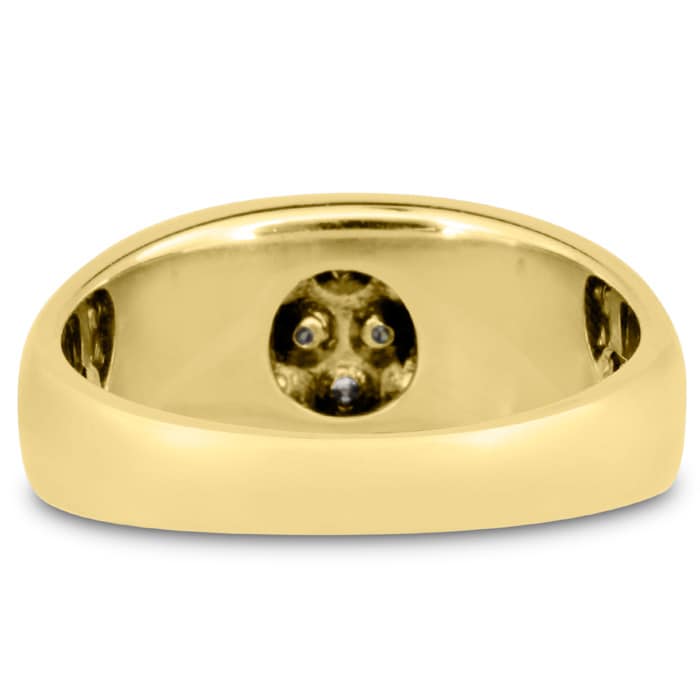 Men's 1/2ct Diamond Ring In 10K Yellow Gold