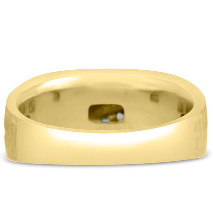 Men's 1/2ct Diamond Ring In 10K Yellow Gold