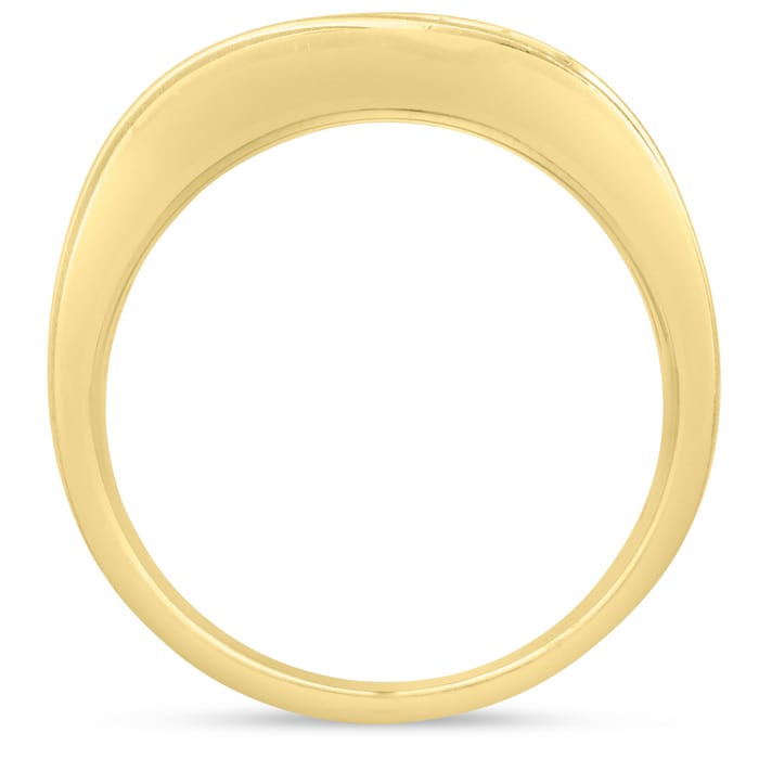 Men's 1/2ct Diamond Ring In 10K Yellow Gold