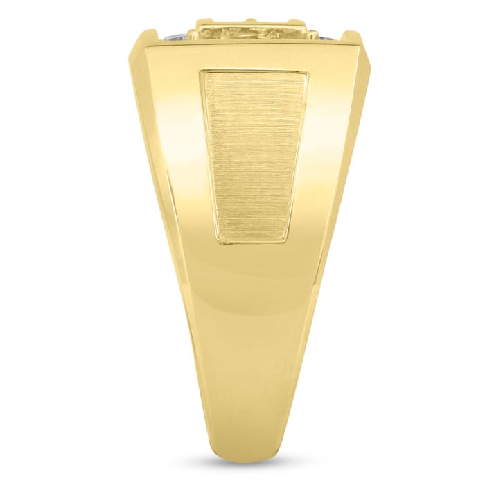 Men's 1ct Diamond Ring In 10K Yellow Gold