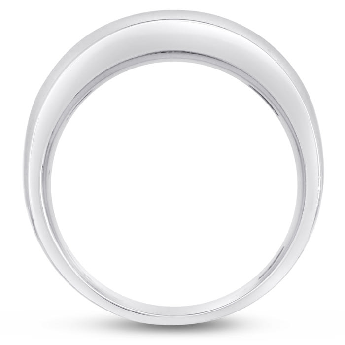 Men's 1/2ct Diamond Ring In 10K White Gold