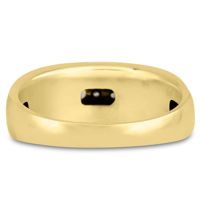 Men's 1/4ct Diamond Ring In 10K Yellow Gold