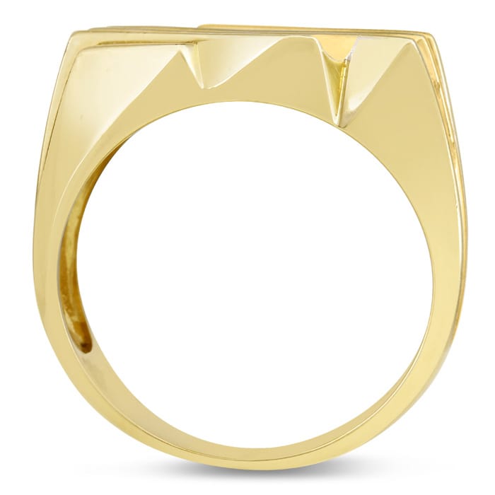 Men's 1 1/4ct Diamond Ring In 14K Yellow Gold