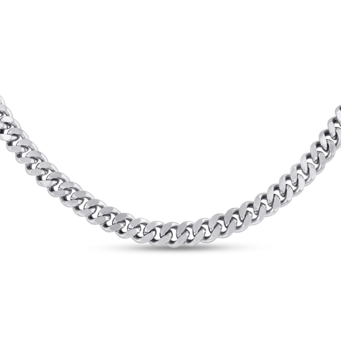 Mens Stainless Steel 20 Inch Curb Chain. Solid and Masculine and The Perfect Length
