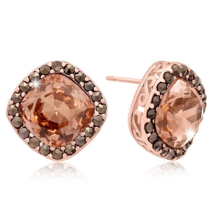 Boss jillian rose gold plated stone set strap watch outlet