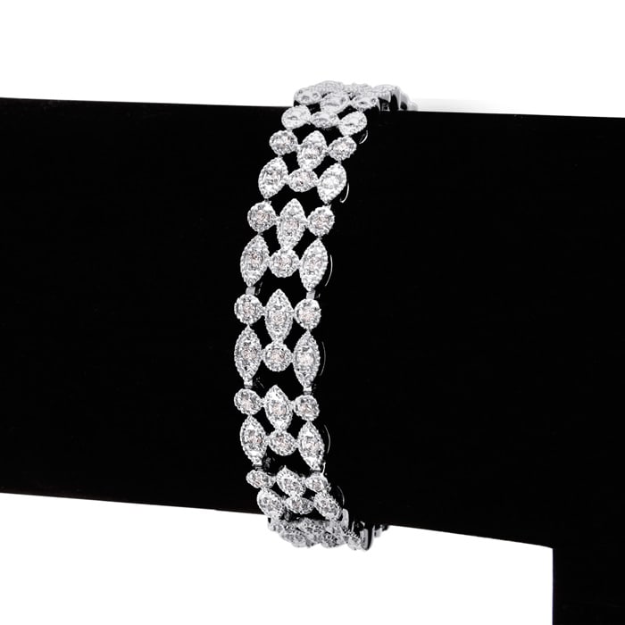 Grab This Beautiful Bracelet Instead!   1ct Vintage Diamond Bracelet. Wonderful Antique Model Lends A Retro Look & Feel