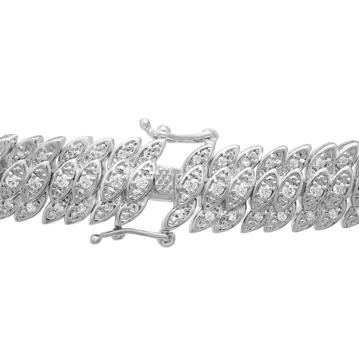 2 Carat Diamond Tennis Petal Bracelet