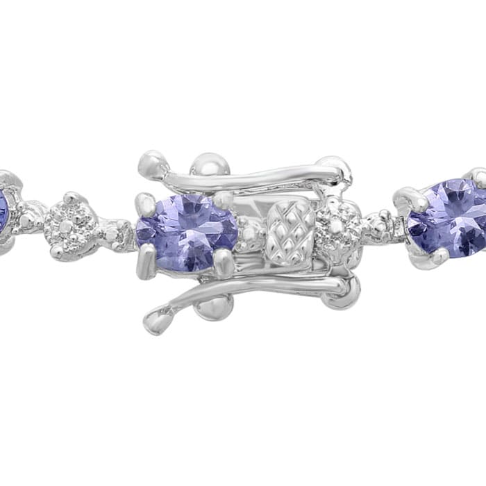 5ct Tanzanite and Diamond Bracelet
