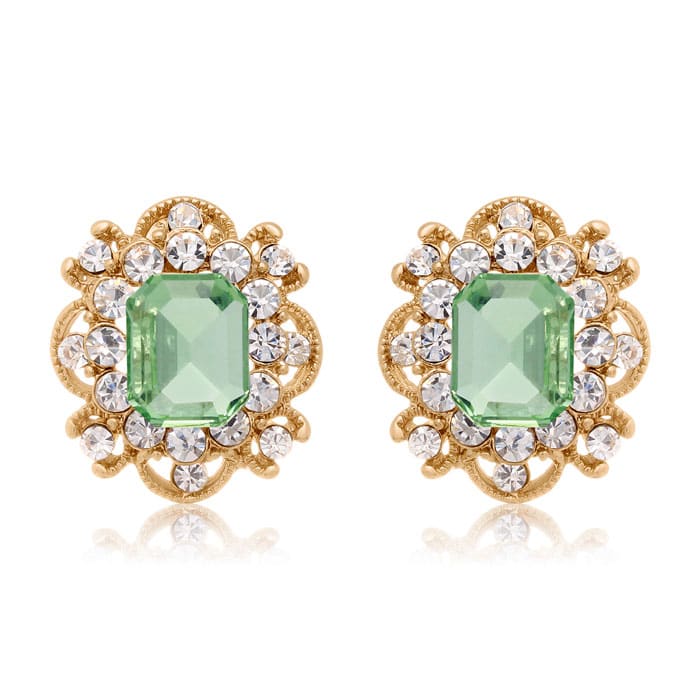 Swarovski peridot sale earrings