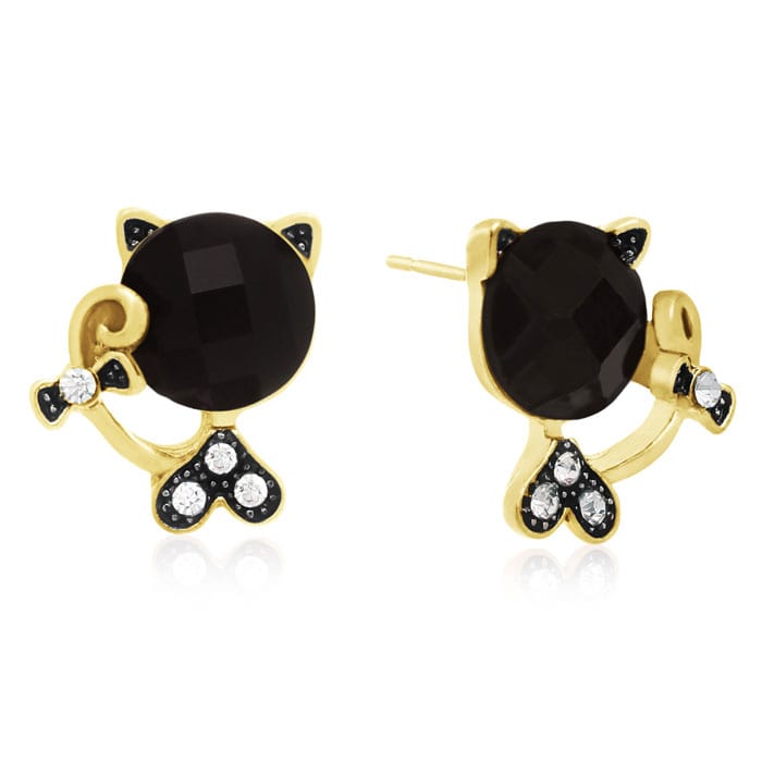 Swarovski on sale cat earrings