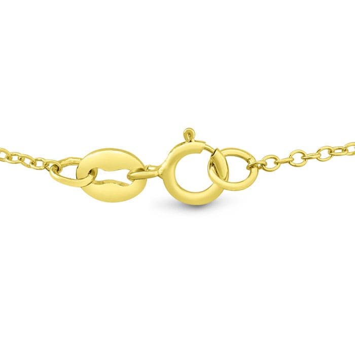 Our #1 Diamond Necklace! 1/4ct Diamond Necklace in Yellow Gold With Free Chain!
