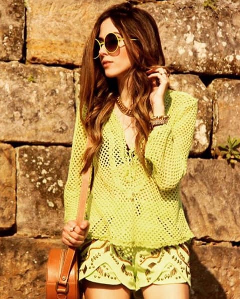 Antique Gold Spike and Leather Necklace