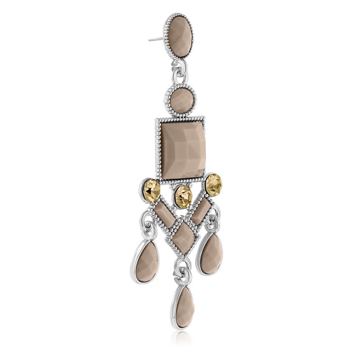 Passiana Chandelier Crystal Earrings, Almond