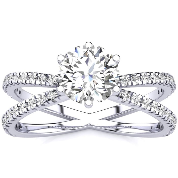 1.25ct Contemporary Diamond Engagement Ring
