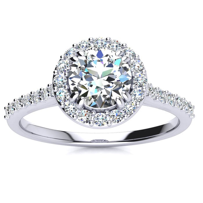 Round 1 ct diamond engagement rings outlet
