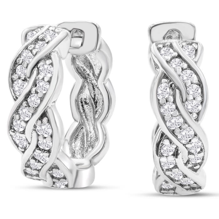 Lowest Price Smooth silver color Hoop Earrings female earrings Korean  models cute glossy small ear jewelry