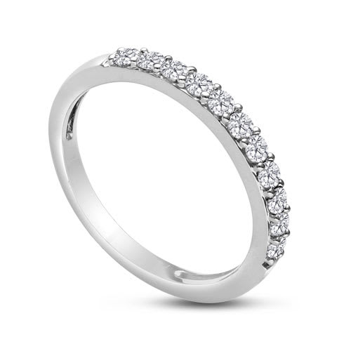 1/3ct Diamond matching wedding band matching to JWL11741 ( 2.25ct Princess Diamond Bridal Set in 14k White Gold)
