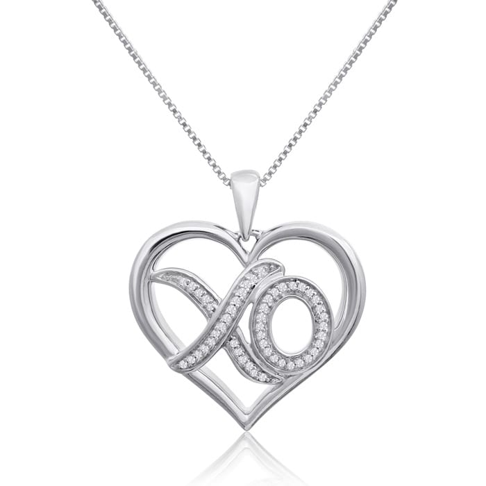 Xo discount heart necklace