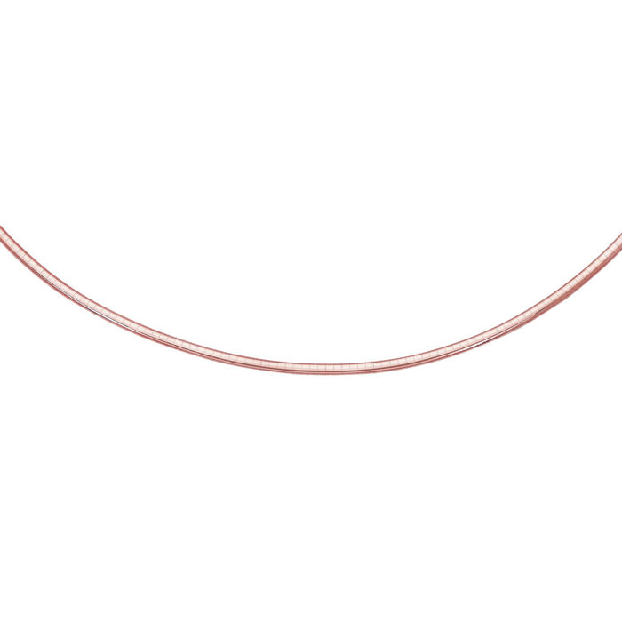 Rose gold omega necklace discount