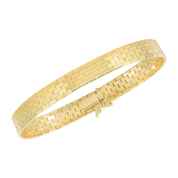 14 karat gold omega bracelet