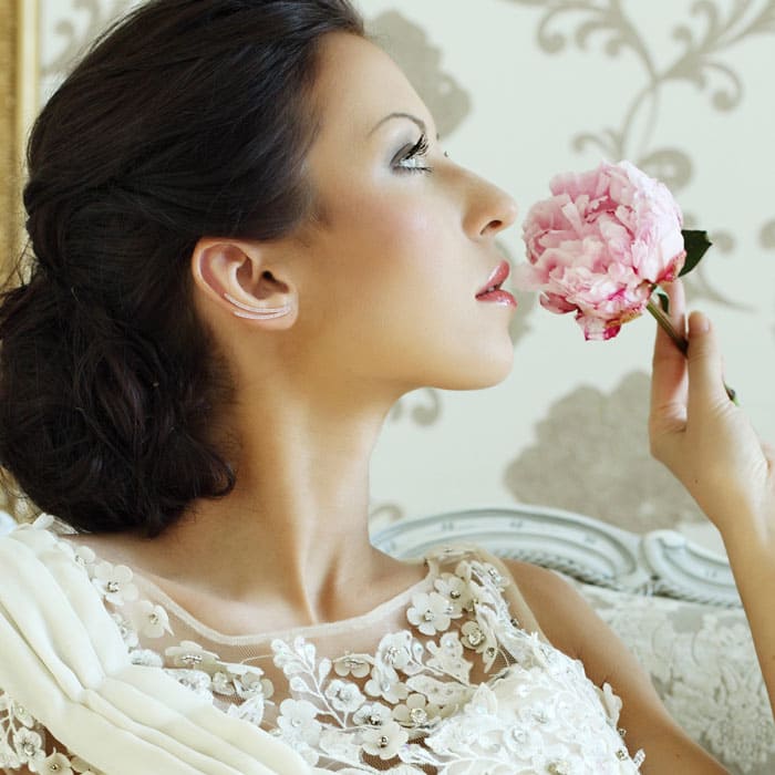 1/2 Carat Diamond Double Row Ear Climbers In Sterling Silver