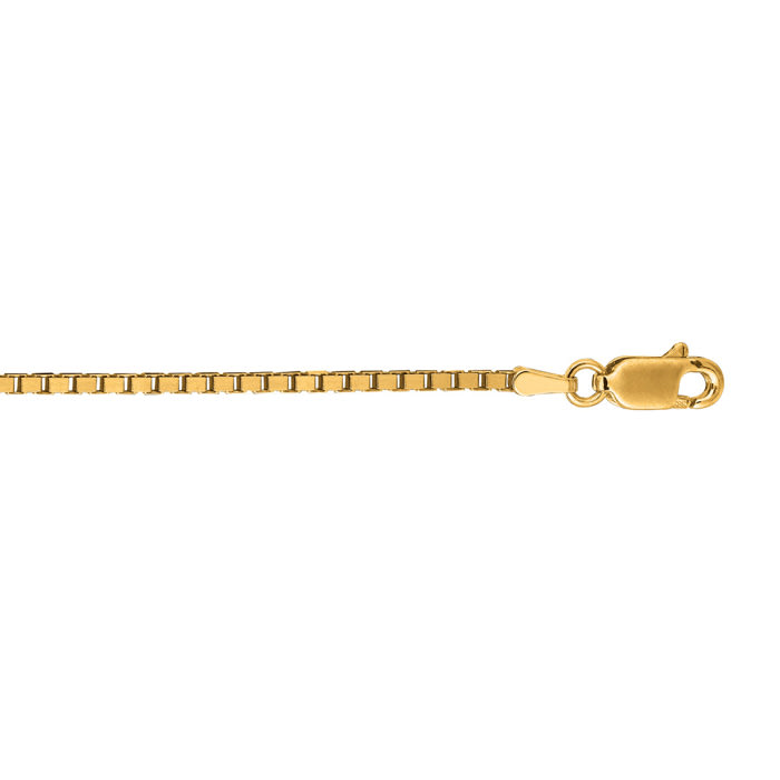 14 karat gold store box chain necklace