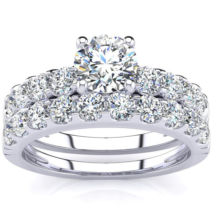 2 carat on sale diamond band ring
