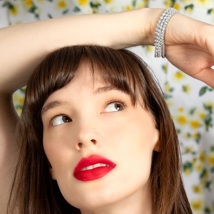 6 Carat Diamond Tennis Bracelet In 14 Karat White Gold