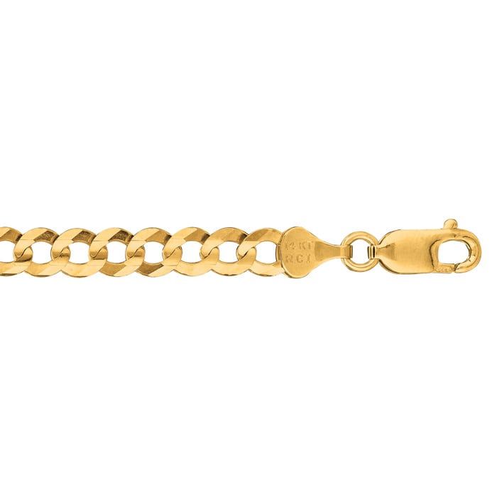 14 Karat Yellow Gold 5.70mm 22 Inch Comfort Curb Chain