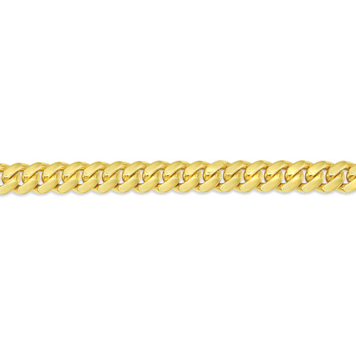 14 Karat Yellow Gold 5.40mm 22 Inch Light Miami Cuban Chain