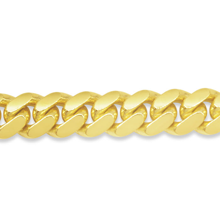 14 Karat Yellow Gold 5.40mm 22 Inch Light Miami Cuban Chain