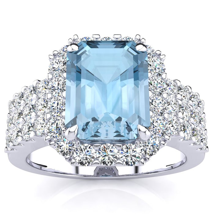 Aquamarine ring cost hot sale