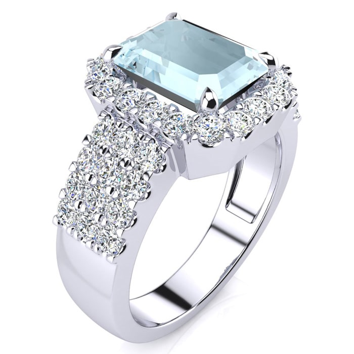 Cheap aquamarine rings deals