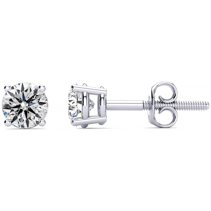 1 carat white gold earrings deals