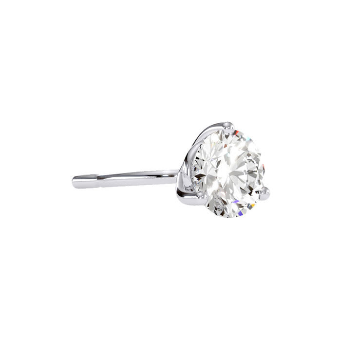 1 Carat Diamond Martini Stud Earrings In 14 Karat White Gold