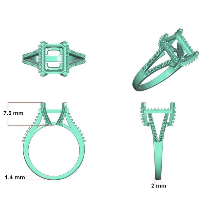 4 Carat Ruby and Halo Diamond Ring In 14 Karat White Gold