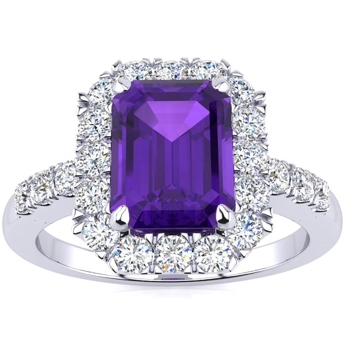 2 carat amethyst ring deals
