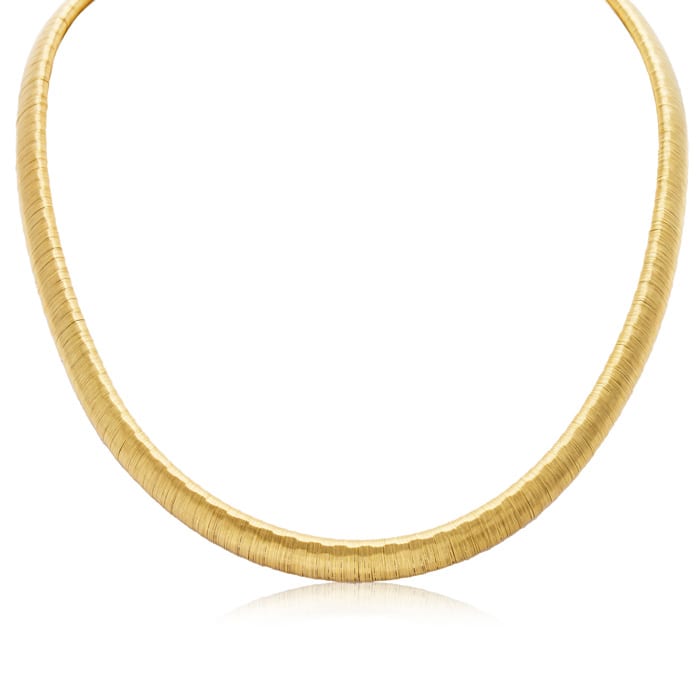 14 karat gold omega necklace best sale