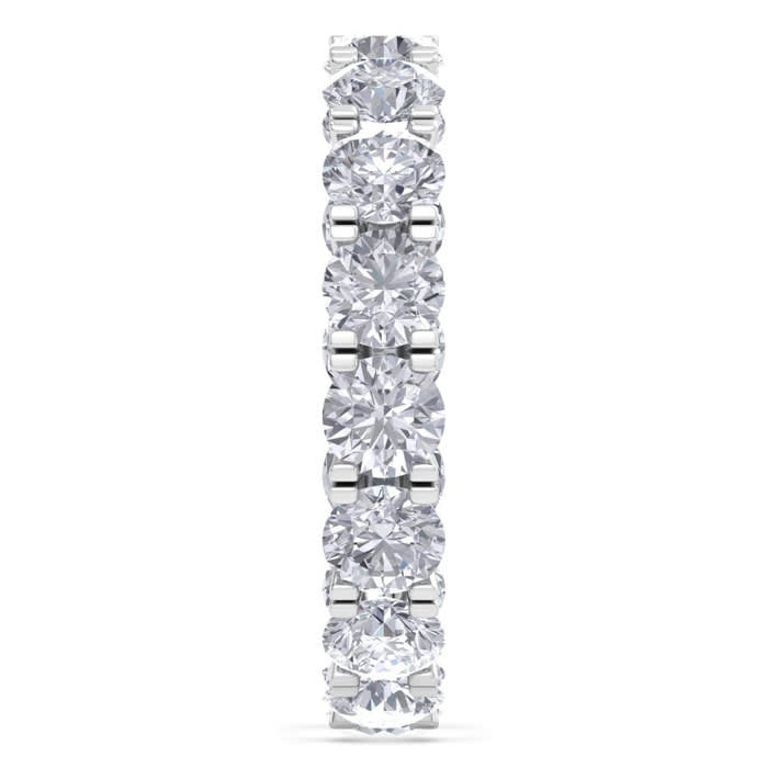 Eternity Ring Size 9, 4 1/2 Carat Diamond Eternity Ring In 14 Karat White Gold