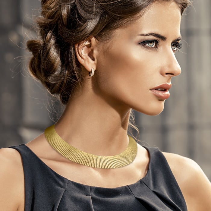 Cleopatra style gold necklace Clearance