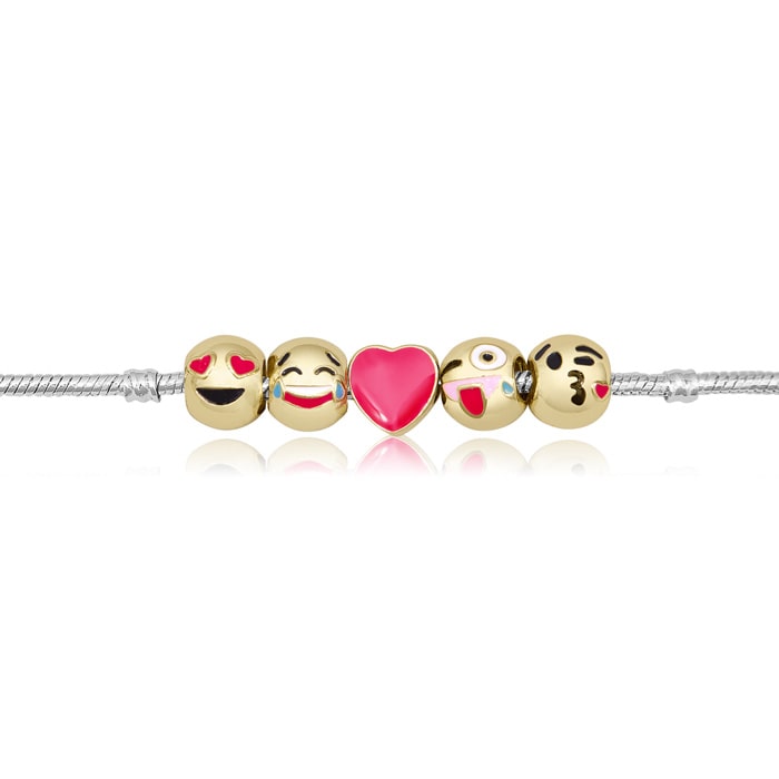 Emoji charm bracelet sale