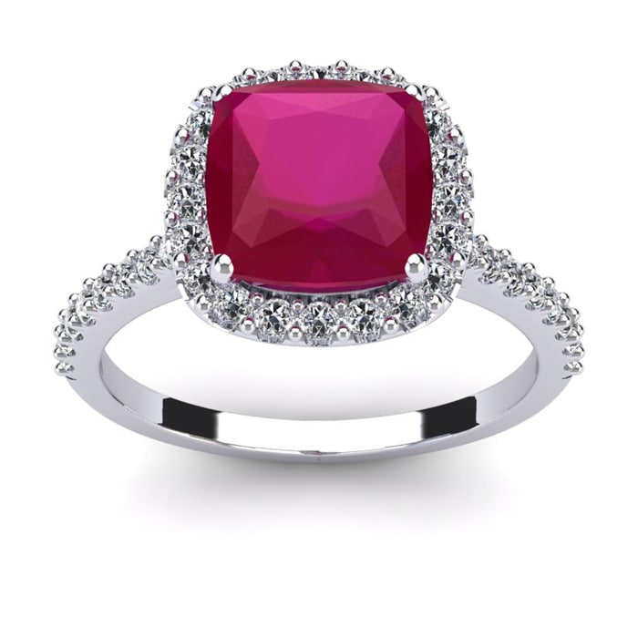 2ct on sale ruby ring