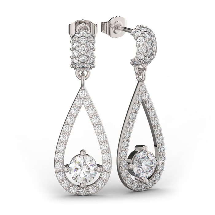 Halo on sale teardrop earrings